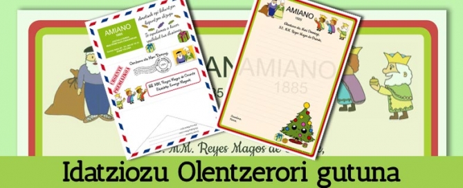 Idatziozu Olentzerori gutuna